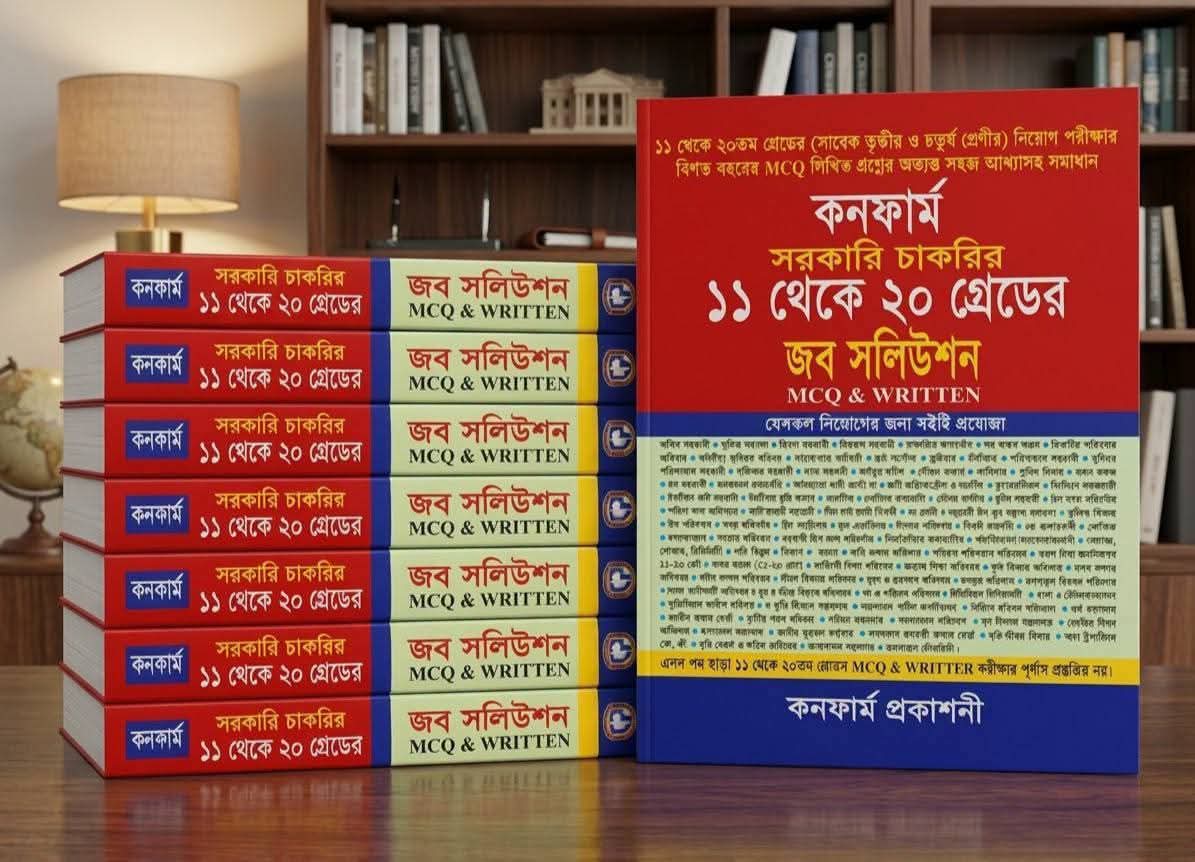 সরকারি চাকরির ১১থেকে ২০ গ্রেডের জব সলিউশন MCQ WRITTEN